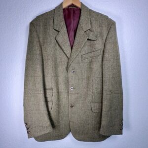 Laksen Dorset Sports Shooting Jacket Thrie Estaits Loden-Steiner‎ Wool Large